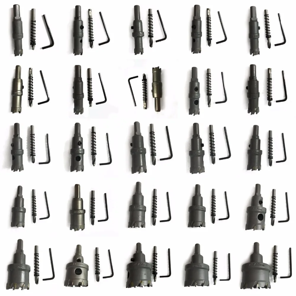

15-45mm Drill Carbide Tip Tool Stainless Steel HSS Drill Bit Metal Cutter Hole Saw for Woodwring Metal Tile Drilling Hole Saw