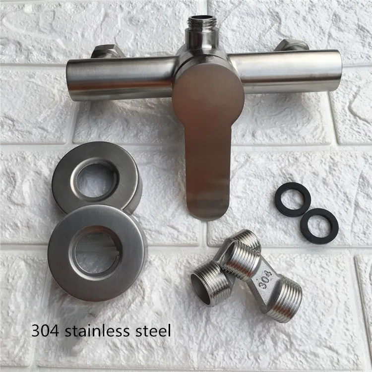 Stainless steel shower mixer