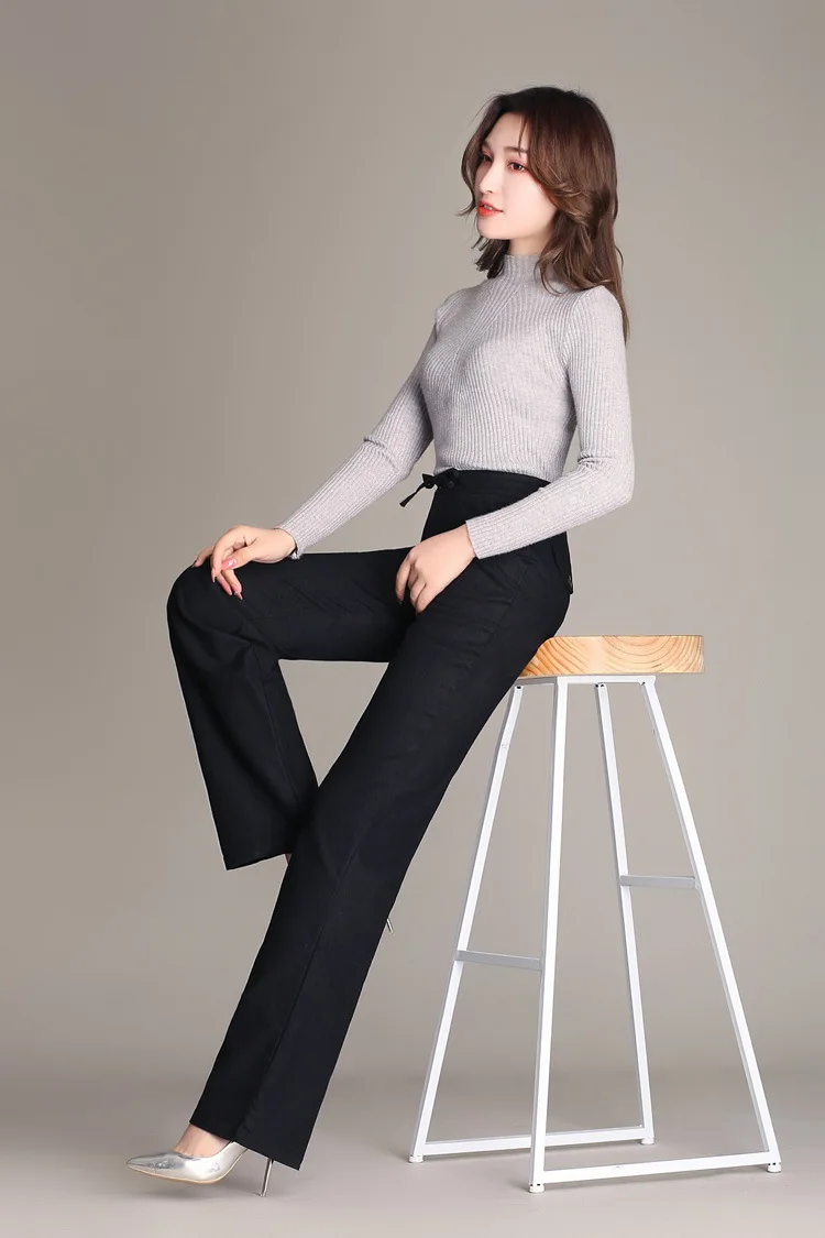 black cargo pants Free Shipping High Quality Women Cotton and Linen Casual Long Pants Female Mother Fashion Leisure Mid Waist Wide Leg Trousers khaki pants