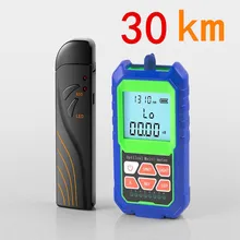 2 IN 1 High Accuracy Optical Power Meter with RJ45 Fiber Tester Self-Calibration with 6 Wavelengths 30KM Visual Fault Locator