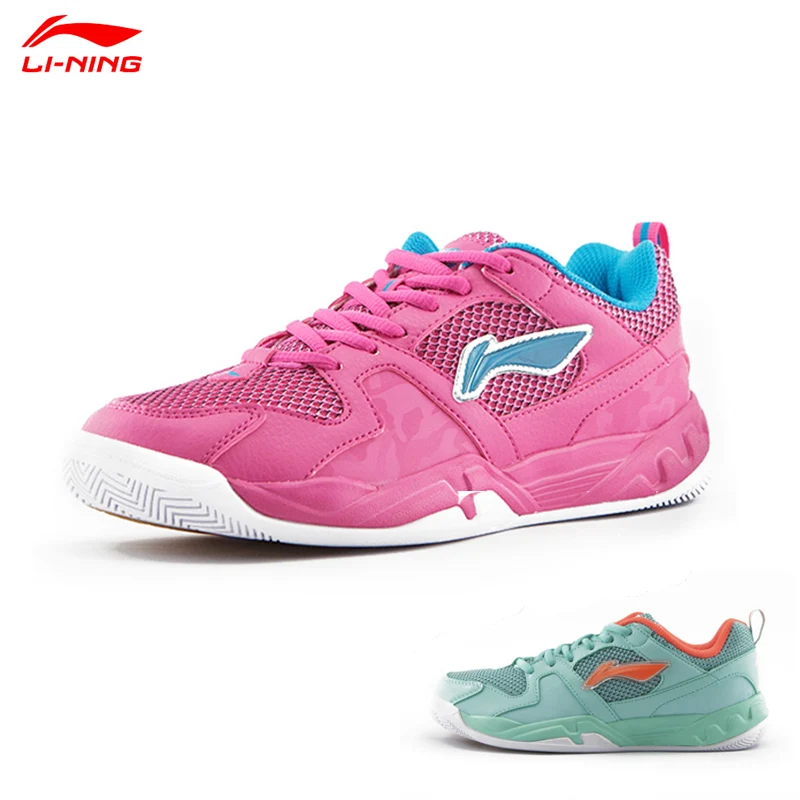 

2015 Li-Ning Women Badminton Training Shoe Hard-Wearing Encapsulated Women's Tennis Sport Shoe Lining AYTK046