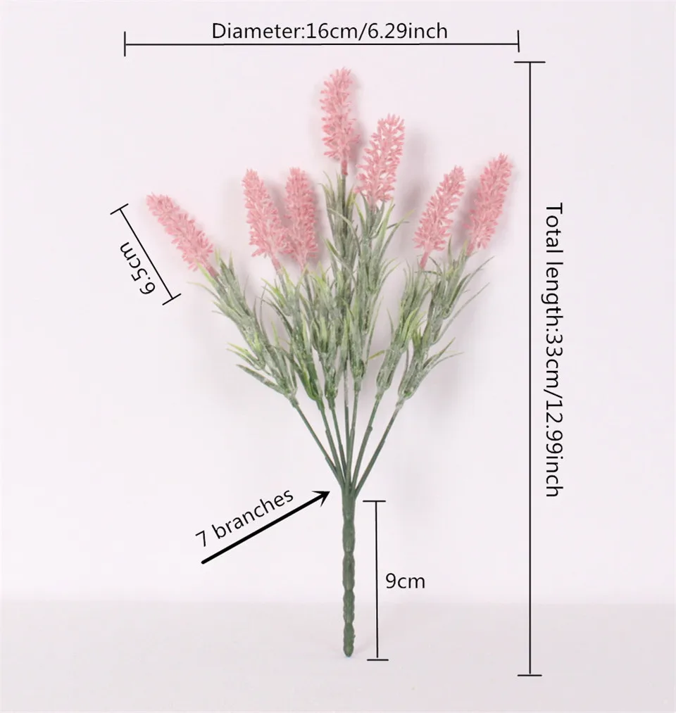 Искусственные цветы 7 головок Tufting лаванды дома и на открытом воздухе украшения Искусственные цветы стол интимные Аксессуары Реквизит