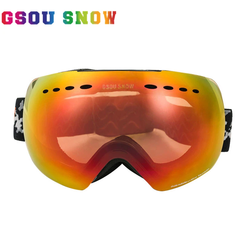 GSOU SNOW font b Ski b font Googles For Men and Women Outdoor Multicolor Snowboard Googles