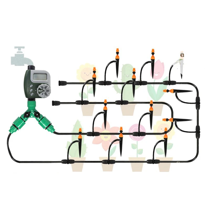 Mini Garden Watering Timer Automatic Electronic Water Timer Home Garden Irrigation Timer Controller System Autoplay Irrigator - 5