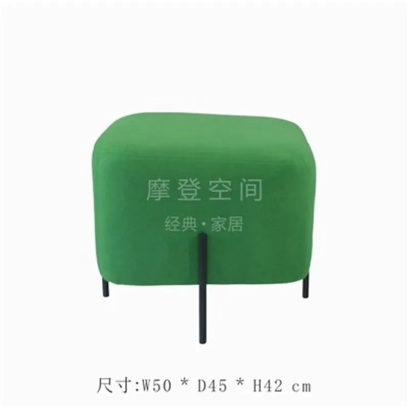 50*45 см квадратный стул для макияжа османский диван стул подставка для ног 5 видов цветов Чехол из кашемировой ткани с 304 из нержавеющей стали