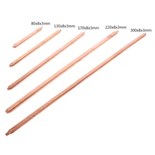 150mm/200mm/250mm/300mm Pure Copper Tube Tubing For Computer Laptop Cooling Notebook Heat Pipe Flat or Round for david moreno customized diy laptop cpu gpu brass heatsink super heat pipe graphics card cooling tube oblate copper pipe