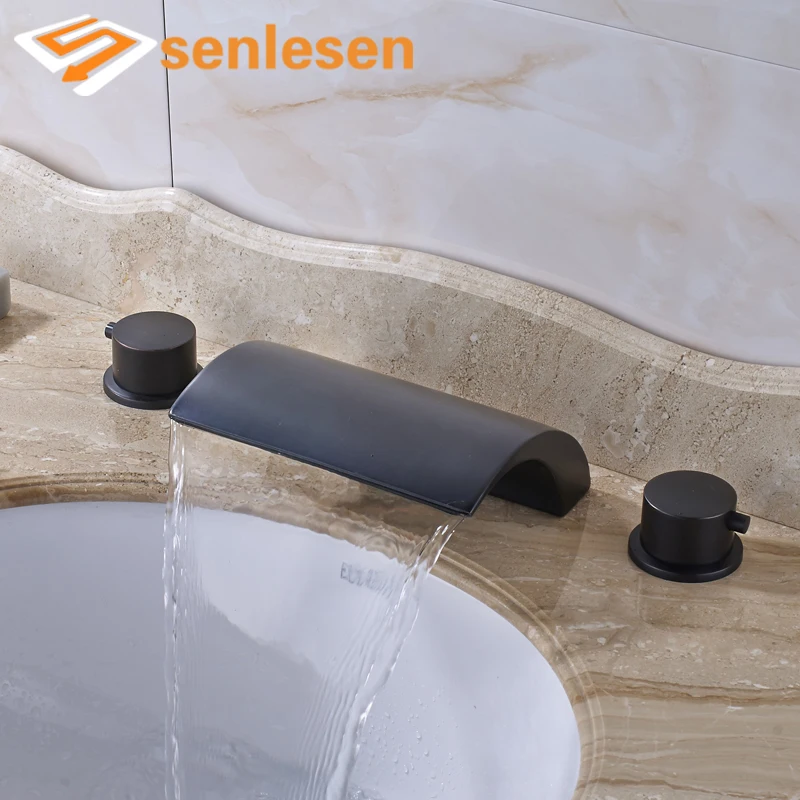 

Retail Good Price Bathroom Faucet Oil Rubbed Bronze Deck Mounted Basin Taps