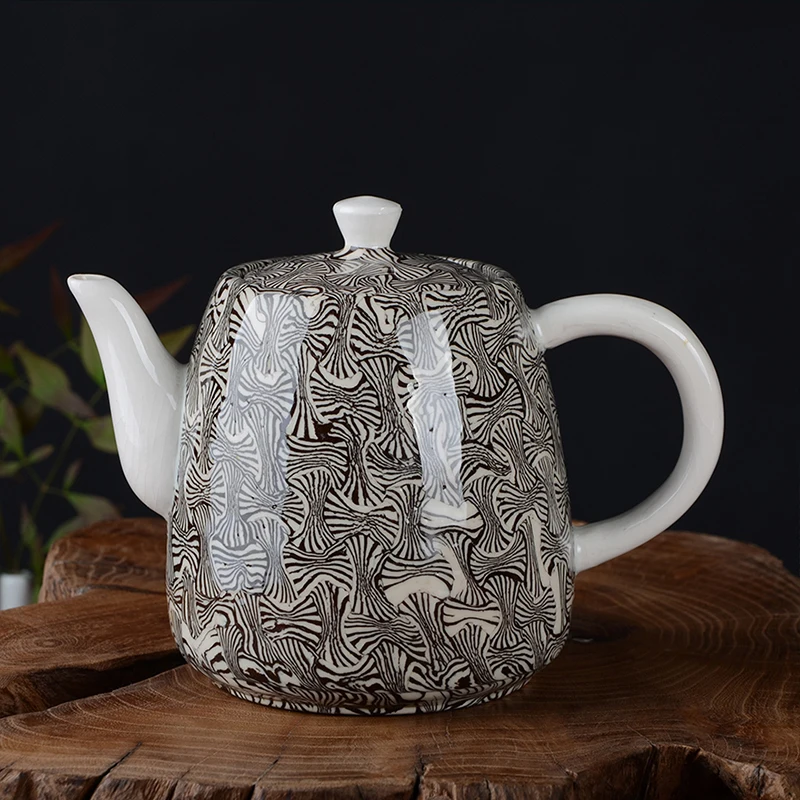 Twisted placenta porcelain teapot Chinese style gift ...