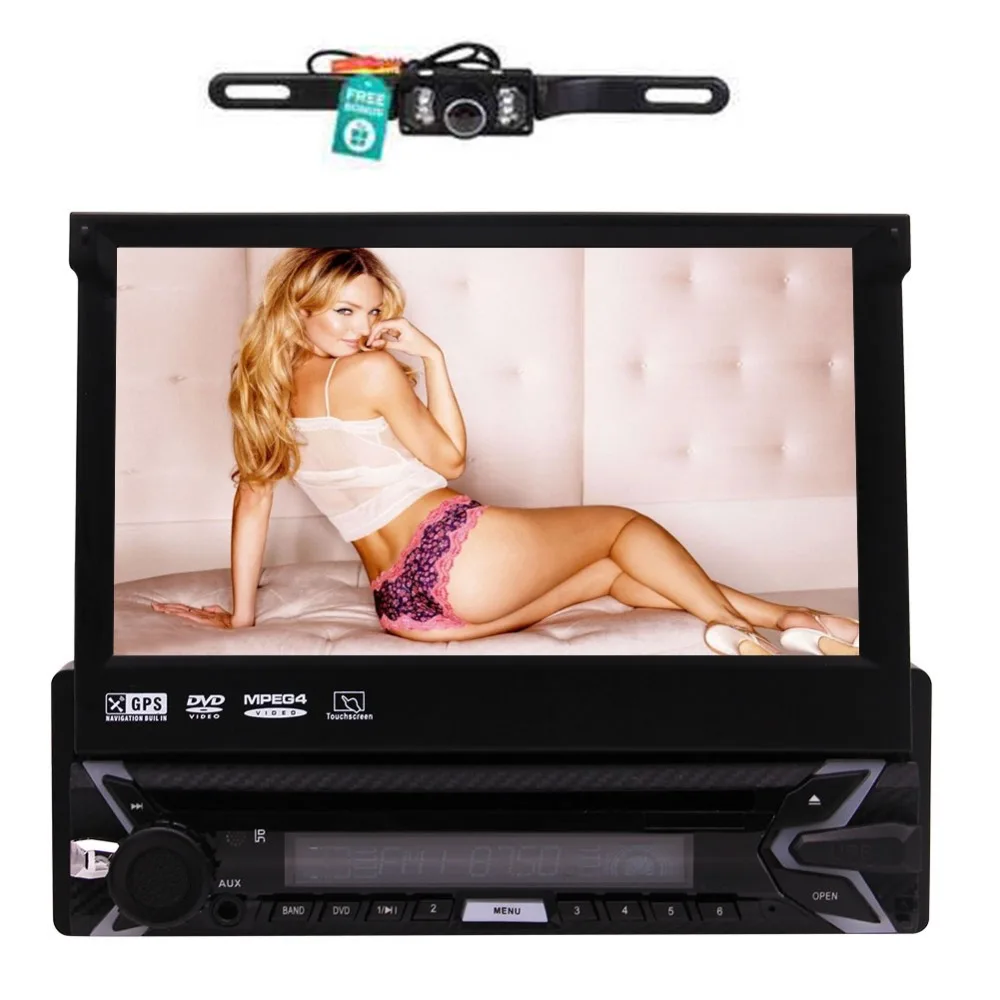 

7 Inch Multi-touch Screen with Bluetooth GPS SWC SD USB AM FM RDS Multi Colorful Buttons Multiple Language+Remote Control & GPS