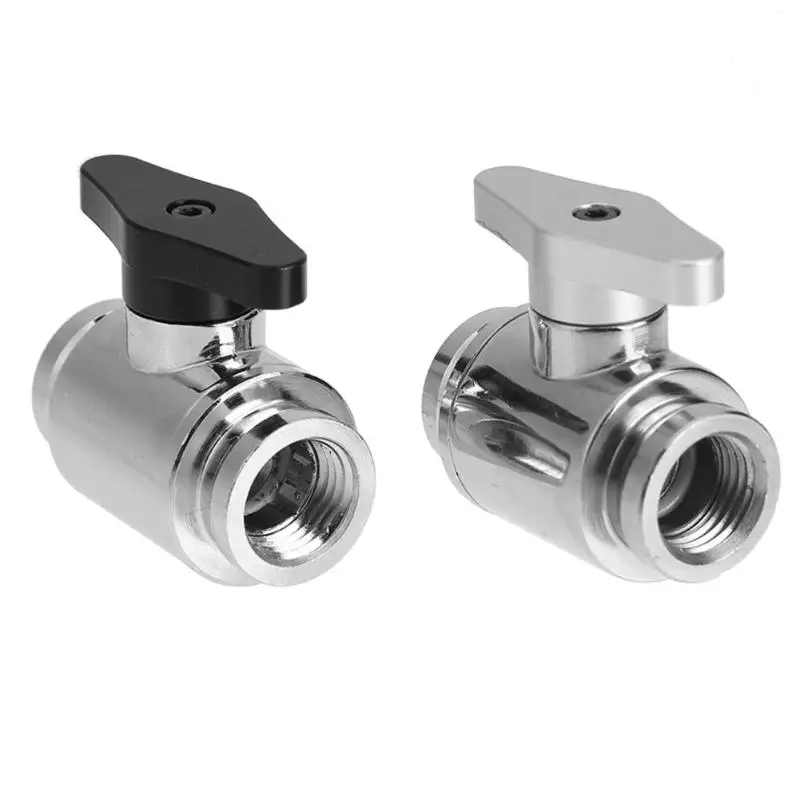 G1/4 Vent Valve Brass Chrome Inner Teeth Water Ball Waterway Control for PC cooling chrome plating Silver Black | Компьютеры и офис