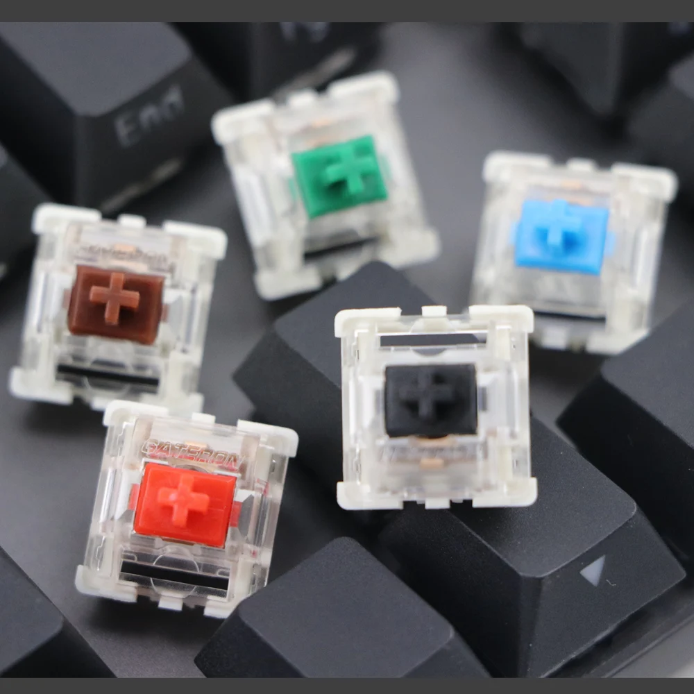 Переключатели Gateron SMD черные красные коричневые синие прозрачные зеленые желтые 3