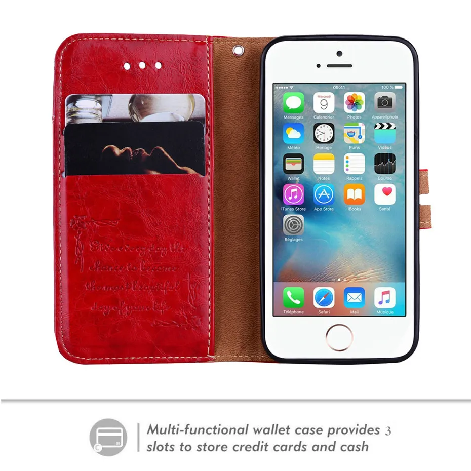 MOUSEMI Leather Case For iPhone 5S SE 360 Full Protective Wallet Cover For iPhone 5 5S SE Phone Cases On For iPhone 5S Case Flip (13)