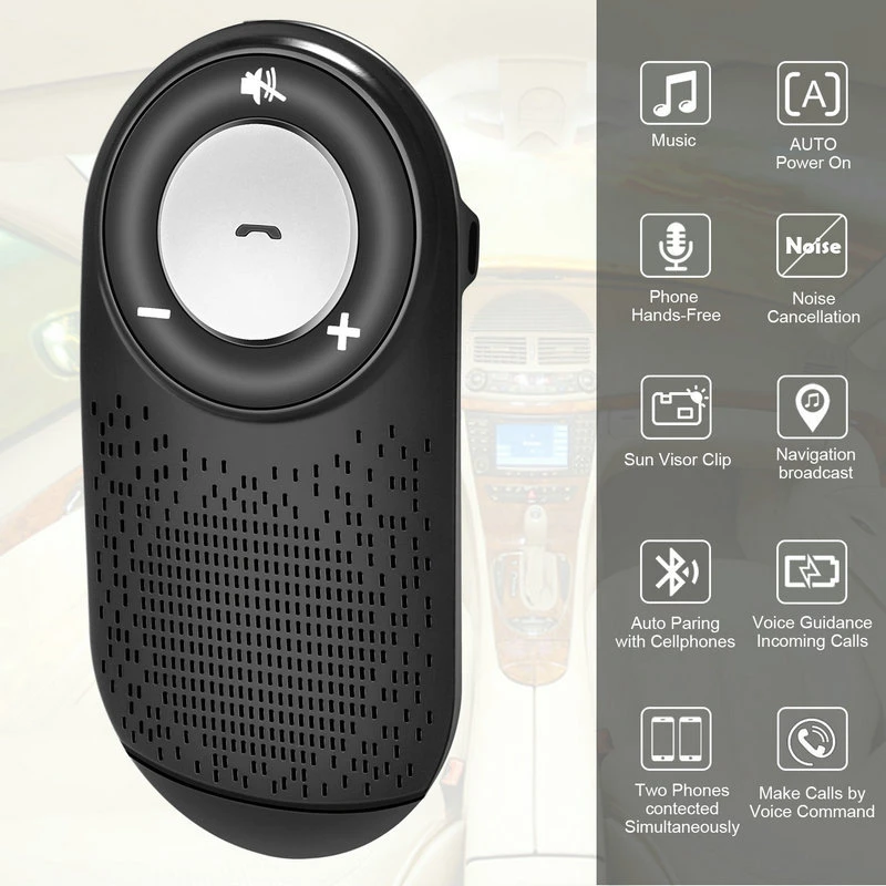 Автомобильный комплект Bluetooth гарнитура шумоподавление приемник