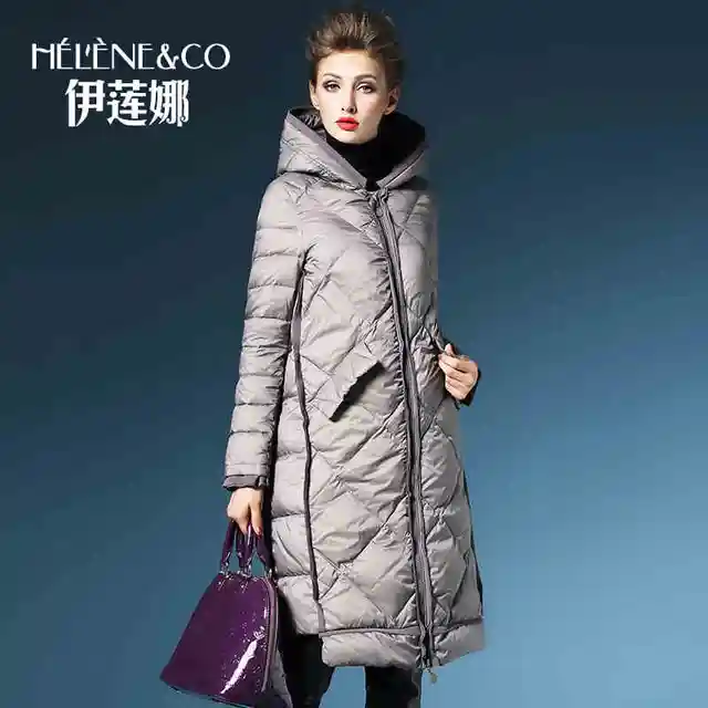 Best price at $314 Cheap 2015 new Hot winter Thicken Warm Woman Down jacket Coat Parkas Outerwear Hooded Luxury long Loose plus size XL Cold duck down