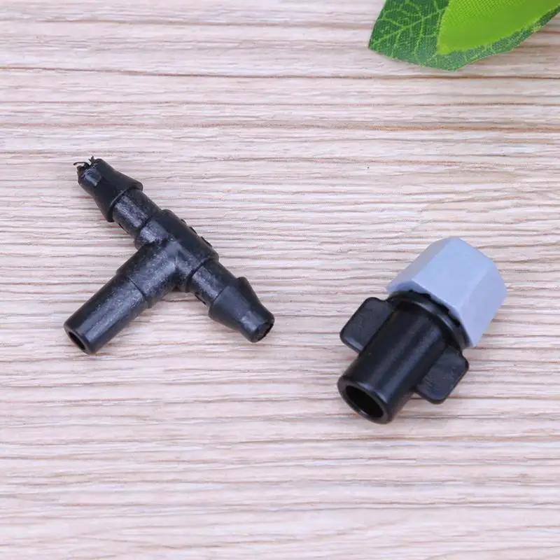 10 pcs Mist Nozzles +10 pcs Tee Adjustable Garden Spray Sprinkler Heads Misting Watering Irrigation Nozzle Misting 10 pcs Mist Nozzles +10 pcs Tee Adjustable Garden Spray Sprinkler Heads Misting Watering Irrigation Nozzle Misting