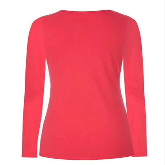MODENGYUNMA Maternity Dress New Long Sleeve Round Neck Breast-feeding Maternity Clothes Leisure Solid Colormaternity Tops