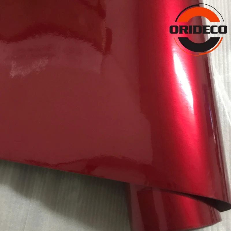 red ultra glossy metallic car vinyl wraps 5