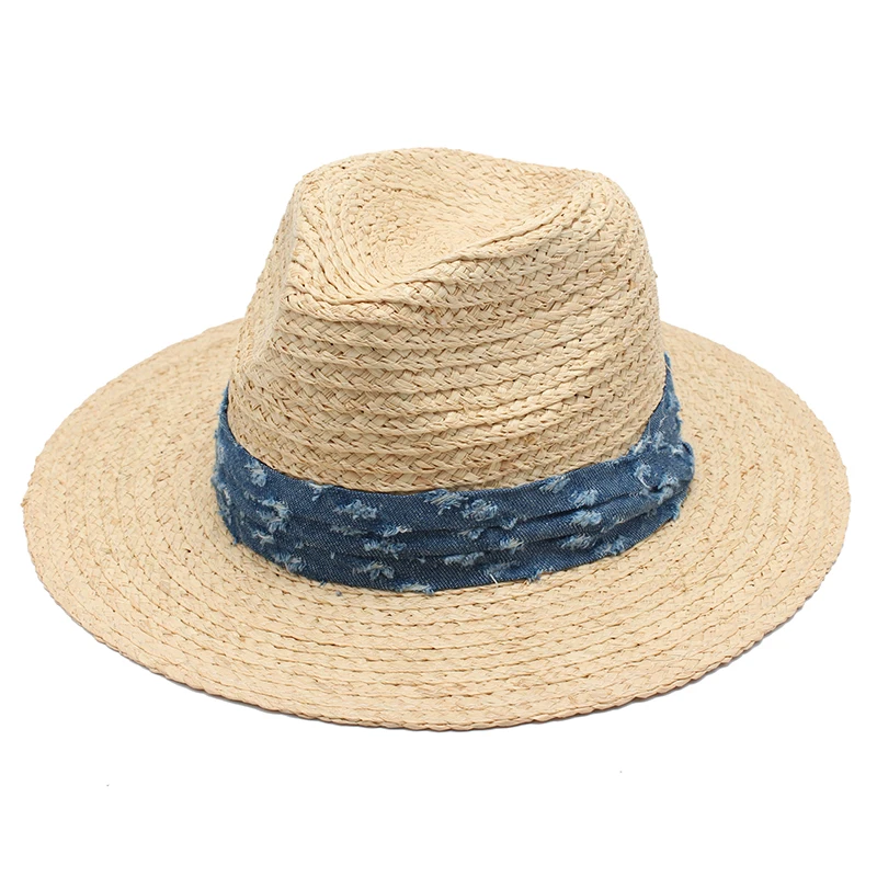 2017 Summer Hats For Men Straw Panama Beach Hats Women Natural Raffia Grass Travel Hat Sombrero