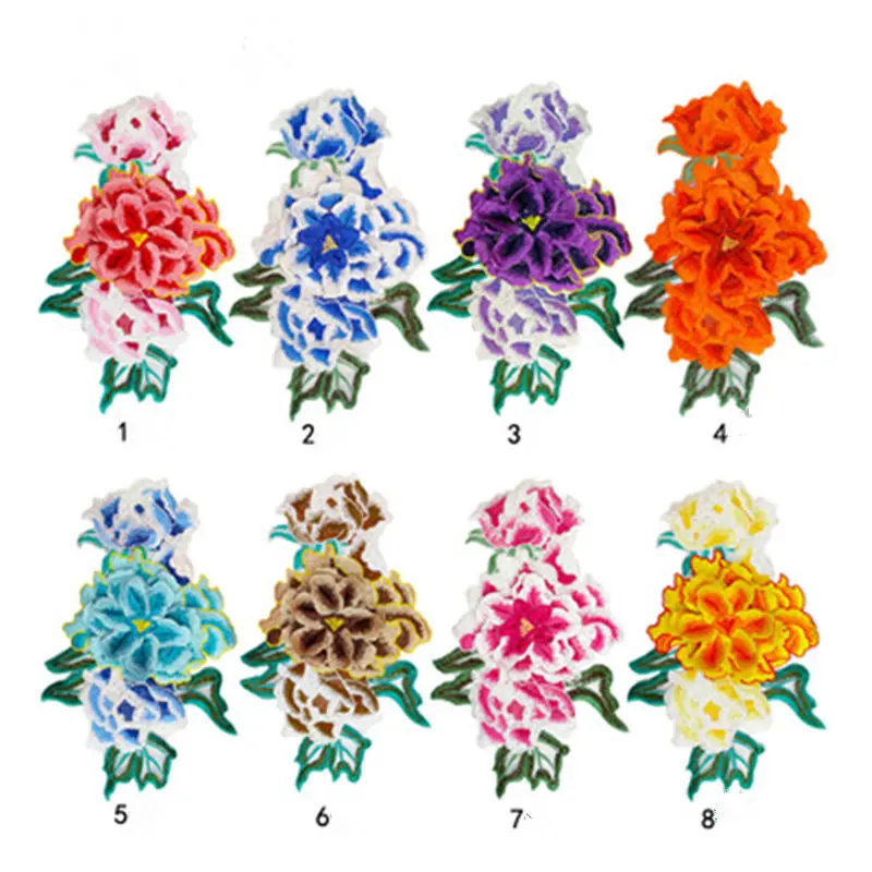 

1Pcs 31*18cm Flower Embroidery Applique Patches for Clothing Sew on Patch Applique for DIY Fashion Clothes Jackets