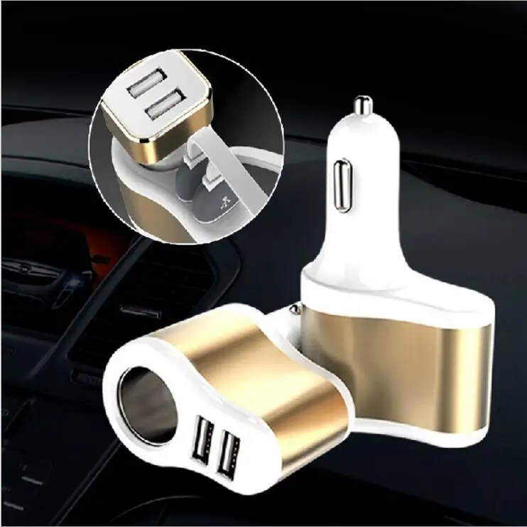同時購入特典付き 500セット ロット 3で1ダブルデュアルusb 2ポートのシガーライター車 の充電アダプタiphone携帯電話pcのbluetoothスピーカー 激安通販 Kingscages Com
