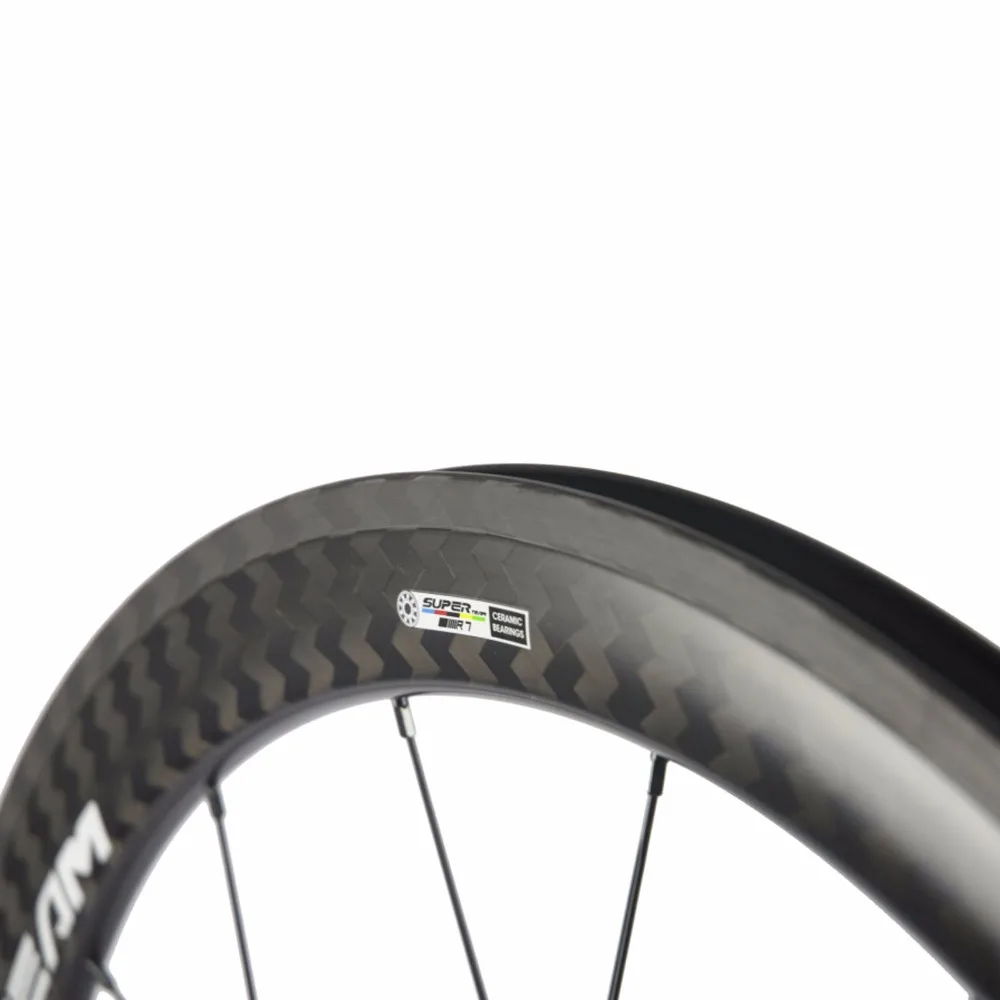 Superteam Carbon Wheelset R7 керамический дорожный клинчер 50 мм X 25 мм ширина u-образные колеса для велосипеда, шоссейные колеса для велосипеда