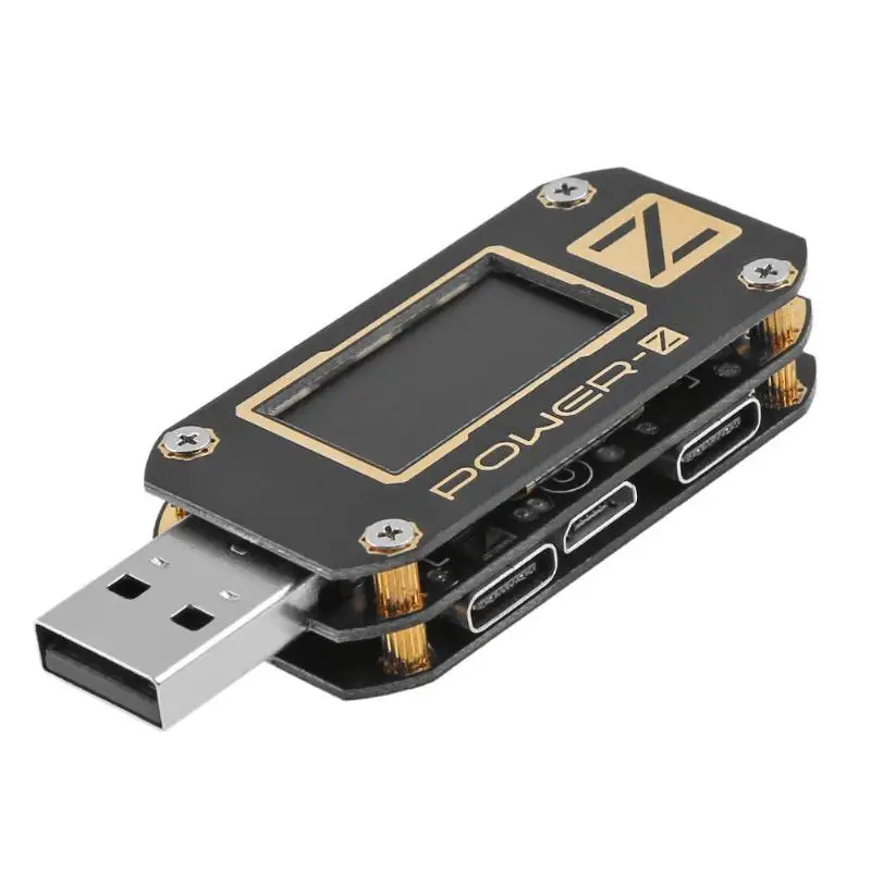 

USB PD Tester Voltage Current Ripple Dual Type-C Meter Tester Voltage Current Meter Ammeter Detector Power Bank ChargerIndicator