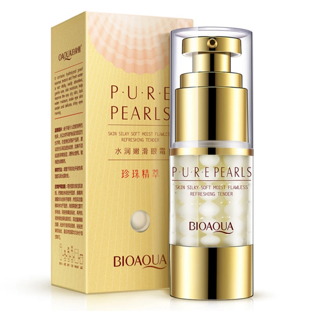 

Dark Circles Bag Wrinkles For Night Females Lady Anti Puffiness BIOAQUA New Eye Cream Face Gold Essence Granule Anti Repairing
