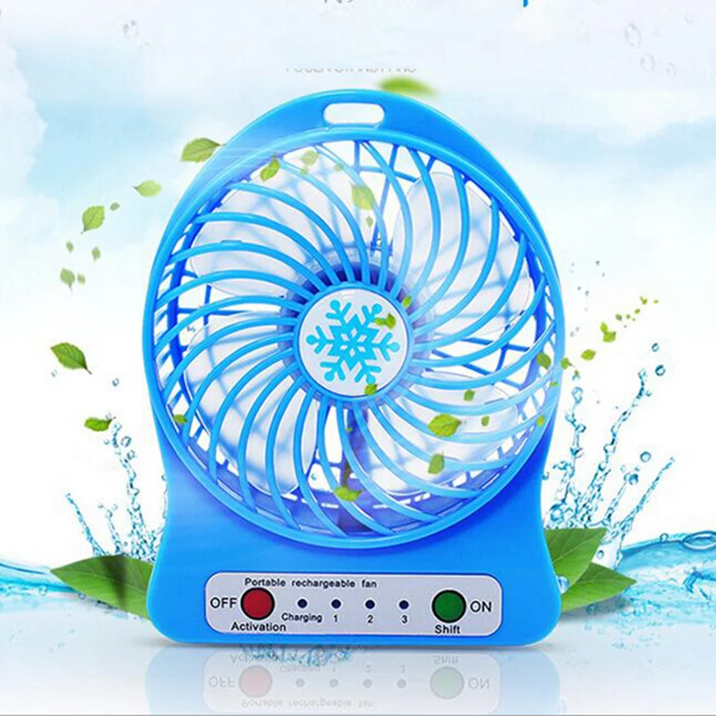 2017 Portable Cooler Cooling Small Mini Fan LED Lights Gadgets Fans