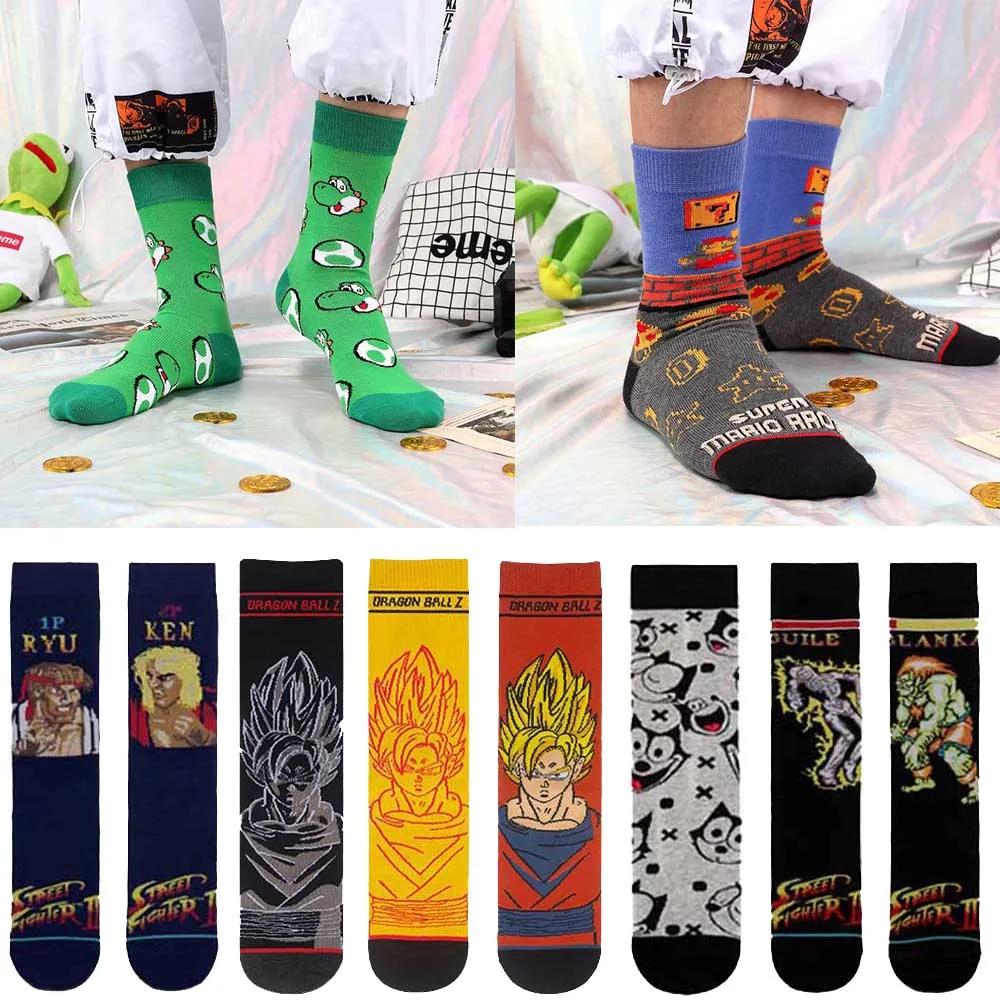 

Hot fashion New Cotton Unisex Crew Socks Funny Harajuku Cute Novelty Cartoon sloth Anime Game socks Christmas Skateboard Socks