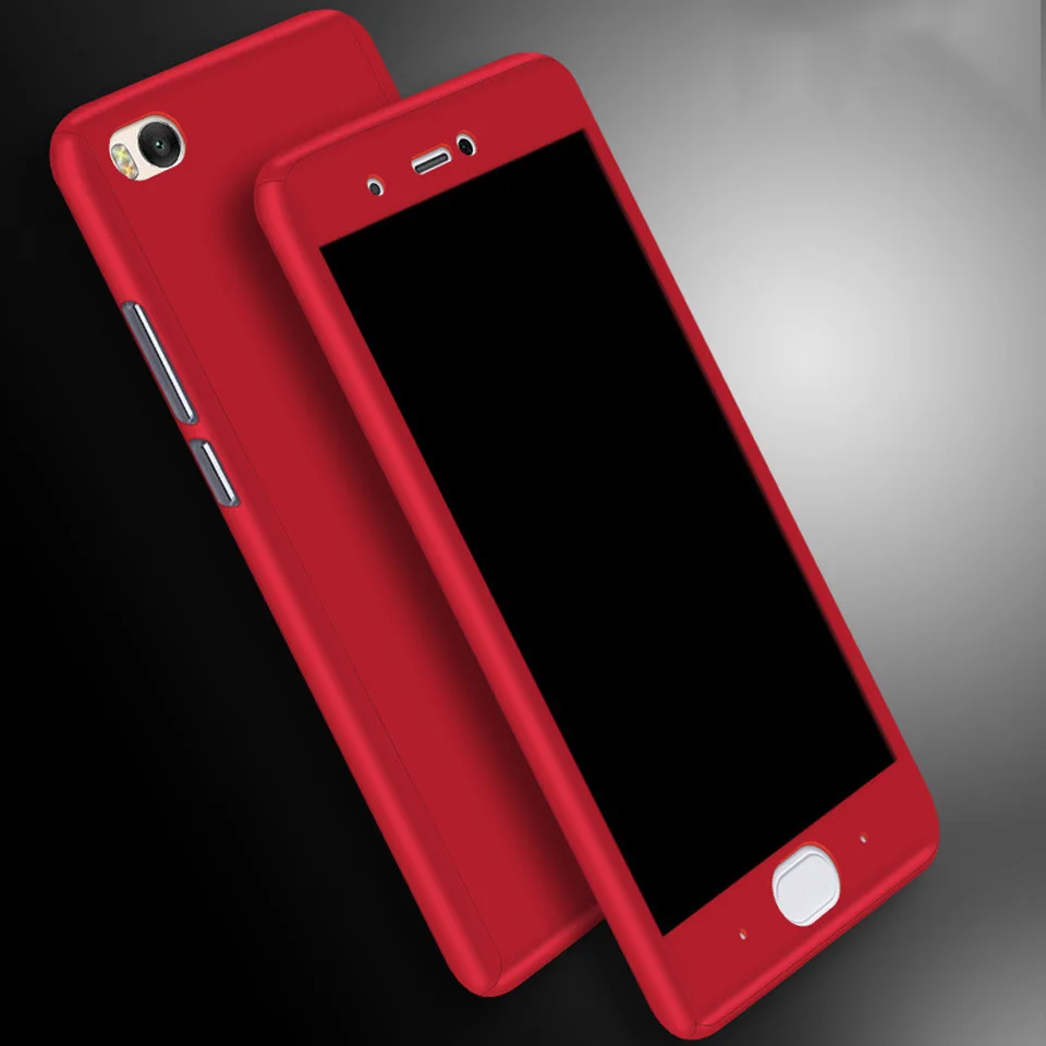 360 PC + 9H Tempered Glass Full Phone Cases For XiaoMi RedMi 4 3s 4A 4x Note 3 4X iphone 5 5s SE 6 6s 7 Plus Hard Cover Fundas |