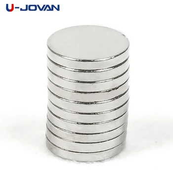 

U-JOVAN 20pcs 10 x 1.5 mm 10*1.5 N35 Super Strong Rare Earth Magnet Small Round Powerful Neodymium Magnet Fridge