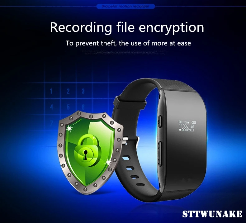 STTWUNAKE bracelet voice recorder Professional