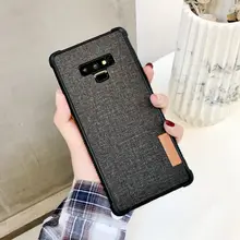 

Note9 Canvas Pattern Case For Samsung Note 9 Galaxy Note 8 Soft TPU Cloth Shockproof Cover For Samsung Galaxy s8 s9 plus Cases