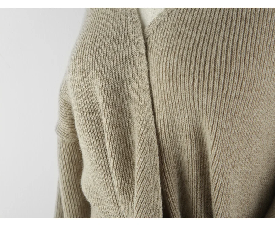 SuperAen Korean Style Fashion Women Sweater Coat Wild Fashion Casual V-neck Lace Ladies Sweater New Autumn 2018 Women Tops