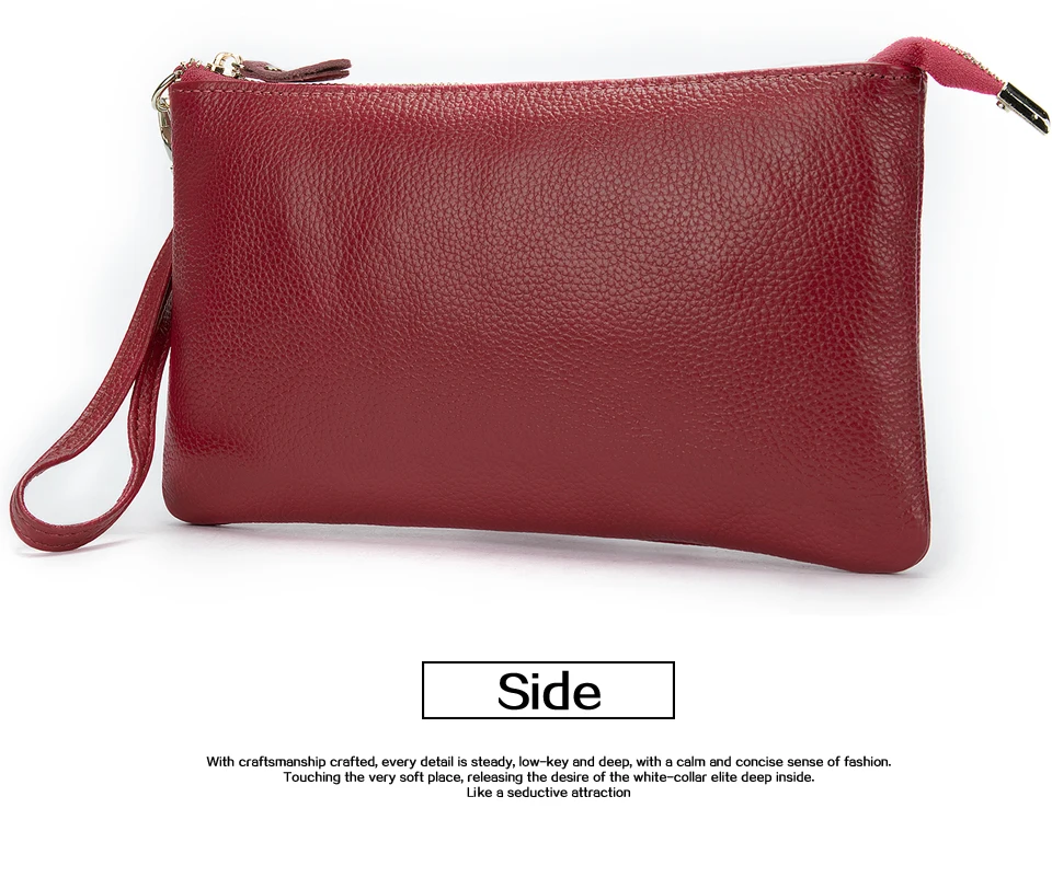 Wallet Female Card Holder Coin Purse Women Genuine Leather Long Wallet for Credit Cards Bag Purses for Women Shoulder Bags 18