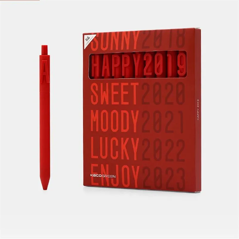 Xiaomi KACO ALPHA Gel Pens Sign Signing Black Ink 0.5mm Children Student Writing Pens School Office Supplies Christmas Gift (1)