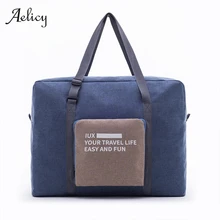 Aelicy дорожные сумки водонепроницаемые складные сумки для путешествий Большая вместительная сумка для багажа Женская нейлоновая складная сумка дорожные сумки