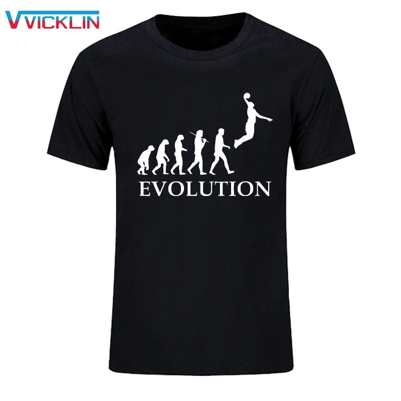 EVOLUTION players dunk Футболка с принтом Slam Dunk мужские футболки коротким рукавом и круглым
