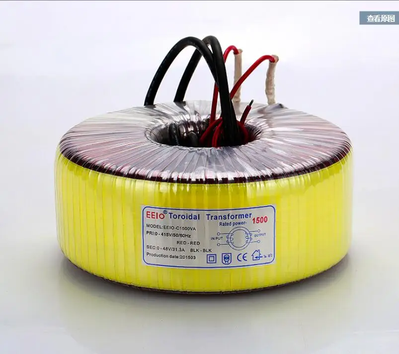 48V tranformer 1500VA тороидный трансформатор медный изготовленный на заказ 415V 31 2a для