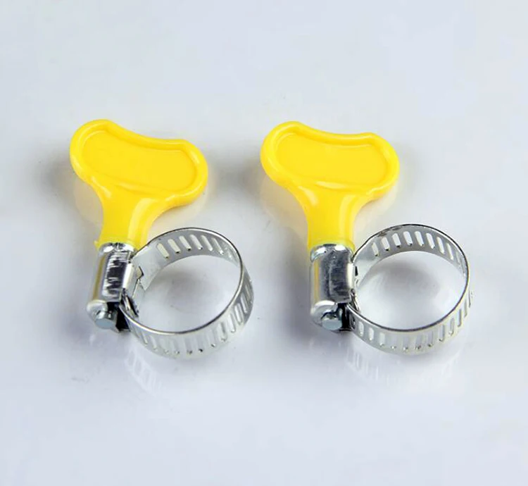 

10pcs / dozen 13-19mm plastic handle pipe clamp hoop hoop American pipe clamps