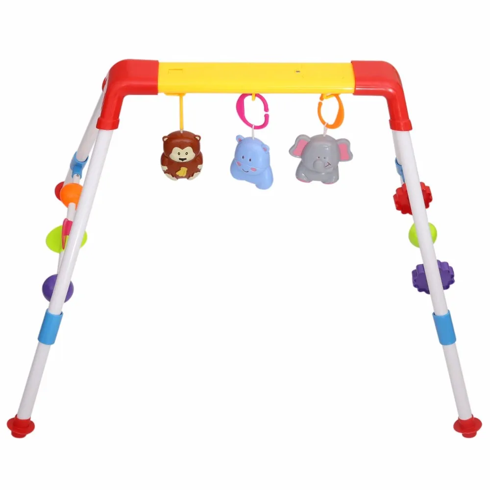 Colorful Musical Mobile Rattle Activity Gym Developmental Toy Baby Bell With Cartoon Pendant Newborn Gift Learning&Education