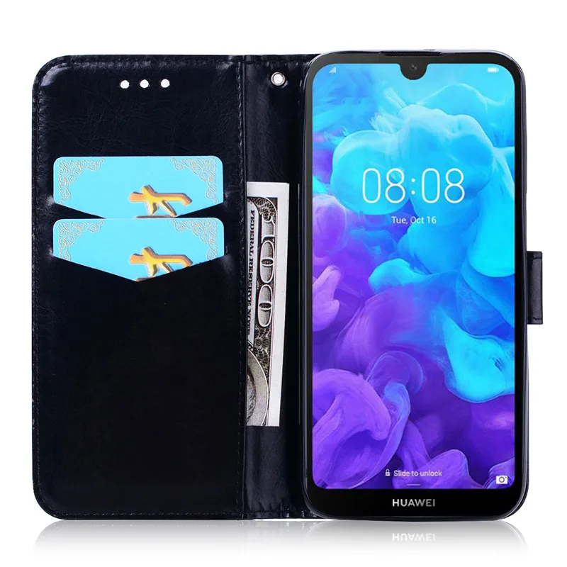 For Honor 8S Case KSE-LX9 Honor 8S Prime Leather Wallet Flip Case For Huawei Honor 8S Case Honor8s Phone Case Coque Fundas waterproof phone pouch for swimming