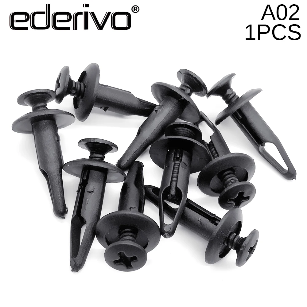 Ederivo 1PCS 6.3mm Auto Fastener Clip Car Trunk Door Board Trim