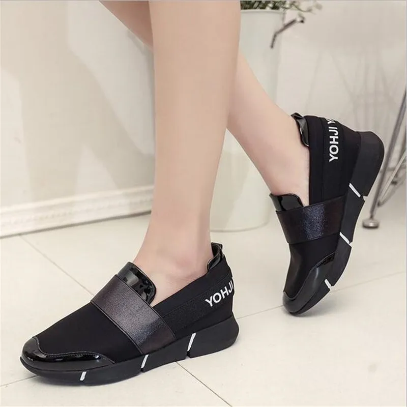 

ELGEER 2019 Summer Women Casual Shoes Female Platform Sneakers Slip On Women Tenis Feminino Casual Ladies Shoes Flats