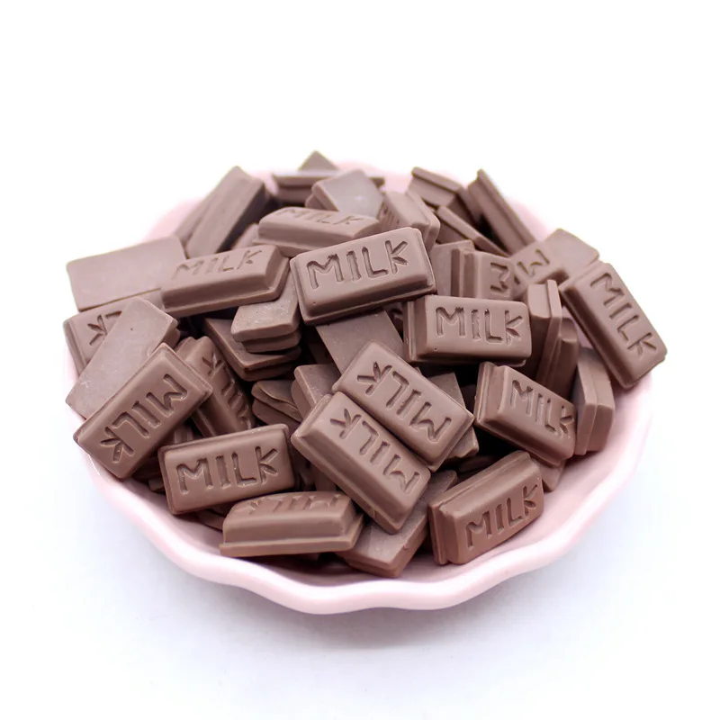 

10Pcs/Lot Milk Chocolate Polymer Slime Box Toy For Children Charms Modeling Clay DIY Kit Accessories Kids Plasticine
