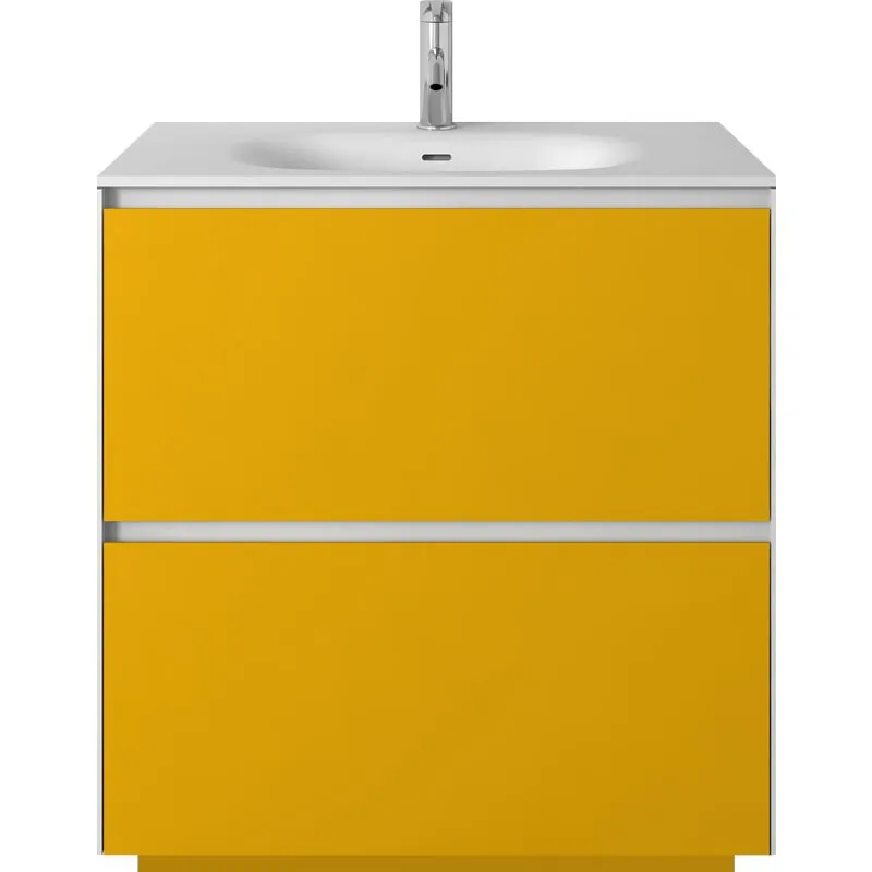 800mm Bathroom Furniture Free Standing vanity Stone Solid Surface Blum Drawer Cloakroom Wall Hung Cabinet 2941