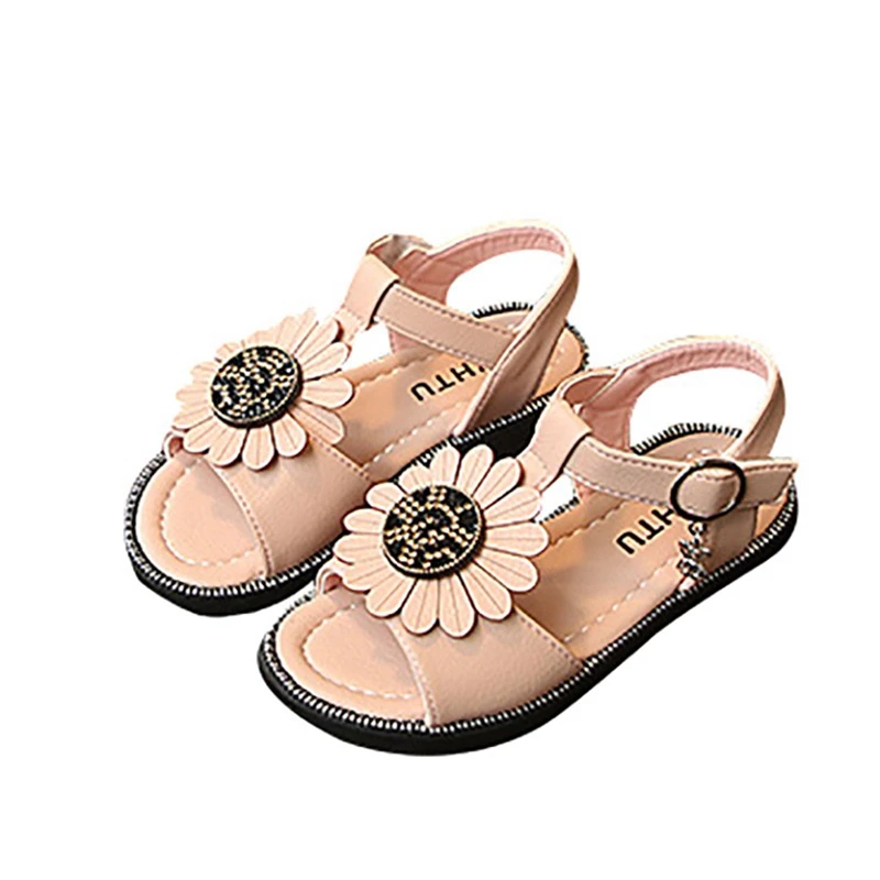 Детские сандалии; детская обувь для малышей; Летние босоножки для девочек с цветочным рисунком; тонкие туфли принцессы; Sandals1