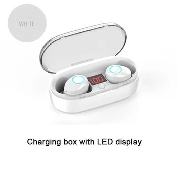 

2018 New high quality IPX5 Waterproof and sweat-proof wireless bluetooth5.0 TWS earphone with LED display Charging box