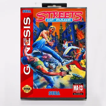 

Street Of Rage 16 bit MD Game Card With Retail Box For Sega Mega Drive/ Genesis