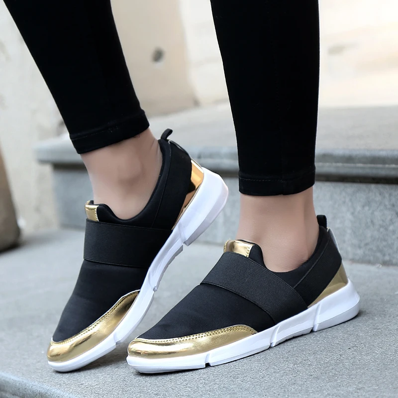 

Lucyever 2019 Spring Women Vulcanized Shoes Ladies Casual Shoes Woman Breathable Mesh sneakers Comfortable Flats Shoes plus size